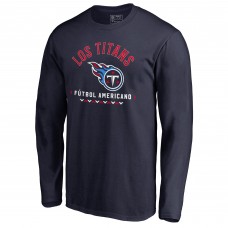 Футболка с длинным рукавом Tennessee Titans Futbol Americano - Navy