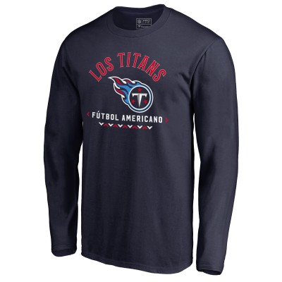 Футболка с длинным рукавом Tennessee Titans Futbol Americano - Navy