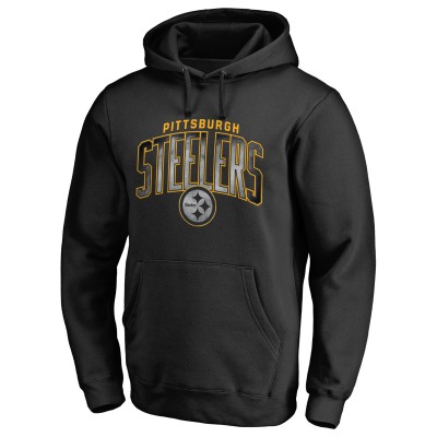 Pittsburgh Steelers Black Arch Smoke Pullover Hoodie