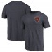 Футболка Chicago Bears Heathered Navy Primary Logo Left Chest Distressed Tri-Blend