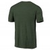 Футболка Green Bay Packers Primary Logo Left Chest Distressed Tri-Blend - Heathered Green