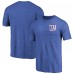 New York Giants Heathered Royal Primary Logo Left Chest Distressed Tri-Blend T-Shirt