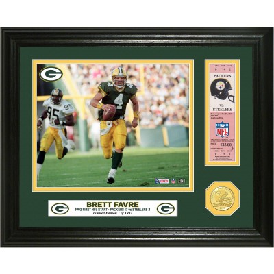 Green Bay Packers Highland Mint Brett Favre Player Impact Photomint