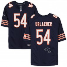 Игровая джерси Autographed Chicago Bears Brian Urlacher Fanatics Authentic Nike Navy Game with HOF 2018 Inscription