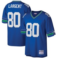 Джерси Seattle Seahawks Steve Largent Mitchell & Ness Royal Big & Tall 1985 Retired Player Replica