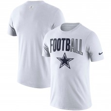 Футболка Dallas Cowboys Nike Sideline All Football Performance - White