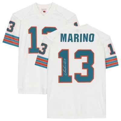 Игровая джерси Autographed Miami Dolphins Dan Marino Fanatics Authentic White Replica Mitchell & Ness