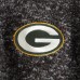 Кофта на короткой молнии Green Bay Packers Antigua Heather Black Fortune