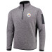 Пуловер Pittsburgh Steelers Antigua Charcoal Fortune Jacket