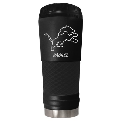 Detroit Lions Black 24oz. Personalized Stealth Draft Beverage Cup