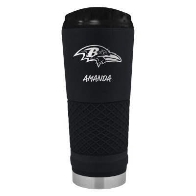 Baltimore Ravens Black 24oz. Personalized Stealth Draft Beverage Cup