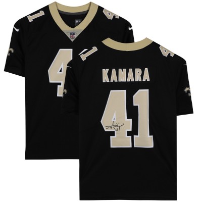 Игровая джерси Autographed New Orleans Saints Alvin Kamara Fanatics Authentic Nike Black Limited