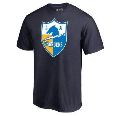 Футболка Los Angeles Chargers Vintage Shield Logo - Navy