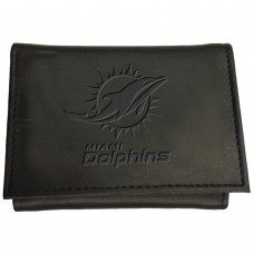Miami Dolphins Hybrid Tri-Fold Wallet - Black