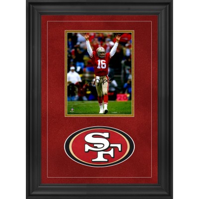 Autographed San Francisco 49ers Joe Montana Fanatics Authentic Deluxe Framed 8 x 10 Hands Up Photograph