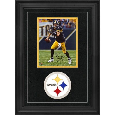Autographed Pittsburgh Steelers Ben Roethlisberger Fanatics Authentic Deluxe Framed 8 x 10 Vertical Photograph