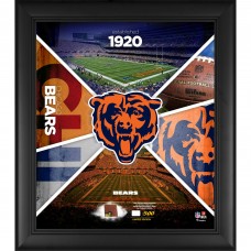 Chicago Bears Fanatics Authentic Framed 15 x 17 Team Impact Collage with a Piece of Game-Used Football - Limited Edition of 500