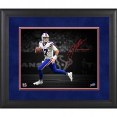Buffalo Bills Josh Allen Fanatics Authentic Framed 11 x 14 Spotlight Photograph - Facsimile Signature