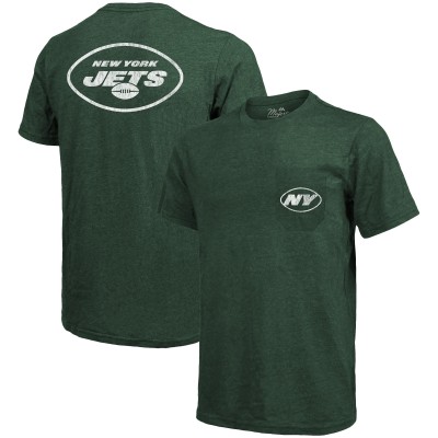 Футболка New York Jets Majestic - Heathered Green