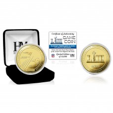 Los Angeles Rams vs. New England Patriots Highland Mint Super Bowl LIII Dueling Gold Flip Coin