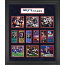 New England Patriots Fanatics Authentic Framed 23 x 27 6-Time Super Bowl Champion Ticket Collage