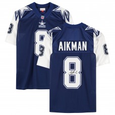 Игровая джерси Autographed Dallas Cowboys Troy Aikman Fanatics Authentic Blue Alternate Mitchell & Ness Authentic