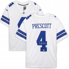 Игровая джерси Autographed Dallas Cowboys Dak Prescott Fanatics Authentic White Nike Limited
