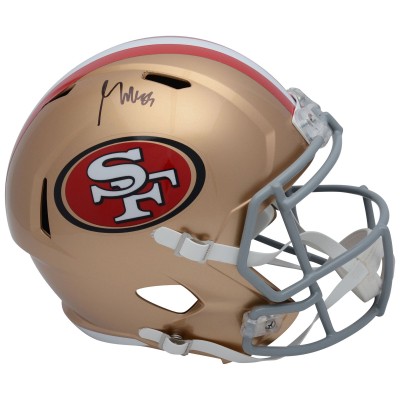 Autographed San Francisco 49ers George Kittle Fanatics Authentic Riddell Speed Replica Helmet