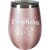 Carolina Panthers 12oz. Rose Gold Wine Tumbler