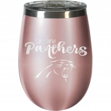 Carolina Panthers 12oz. Rose Gold Wine Tumbler