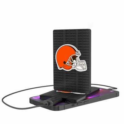 Проводной Power Bank Cleveland Browns Text Backed 2000 mAh - оригинальные аксессуары NFL Кливлэнд Браунс