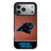 Чехол на iPhone Carolina Panthers iPhone Bump with Football Design - оригинальные аксессуары NFL Каролина Пантэрз