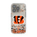 Чехол для iPhone Cincinnati Bengals with Confetti Design Чехол для iPhone Cincinnati Bengals with Confetti Design