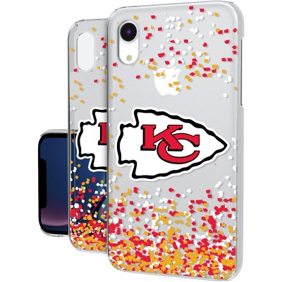 Чехол на телефон Kansas City Chiefs iPhone Clear Confetti Design