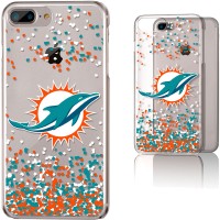 Чехол на телефон Miami Dolphins iPhone Clear Confetti Design