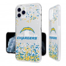 Чехол на телефон Los Angeles Chargers iPhone Clear Confetti Design
