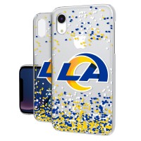 Los Angeles Rams iPhone Clear Case with Confetti Design