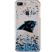 Чехол на телефон Carolina Panthers iPhone Clear Confetti Design