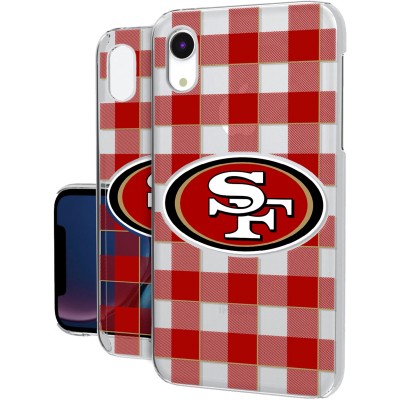 Чехол на iPhone San Francisco 49ers iPhone with Plaid Design - оригинальные аксессуары NFL Сан-Франциско 49