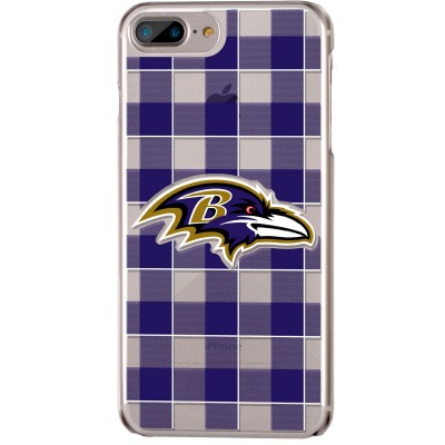 Чехол на iPhone Baltimore Ravens iPhone with Plaid Design - оригинальные аксессуары NFL Балтимор Равенс