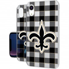 Чехол на телефон New Orleans Saints iPhone Clear with Plaid Design