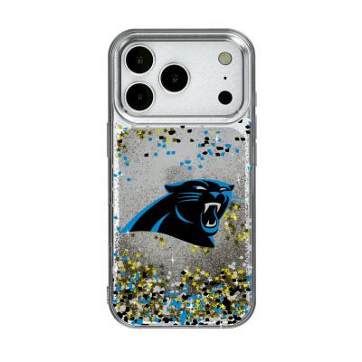Чехол на iPhone Carolina Panthers iPhone with Confetti Design - оригинальные аксессуары NFL Каролина Пантэрз