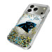 Чехол на iPhone Carolina Panthers iPhone with Confetti Design - оригинальные аксессуары NFL Каролина Пантэрз
