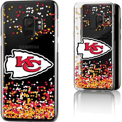 Чехол на телефон Kansas City Chiefs Galaxy Clear Confetti Design