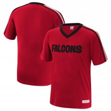 Atlanta Falcons Mitchell & Ness Overtime Win V-Neck T-Shirt - Red