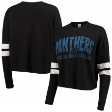 Carolina Panthers Womens Devote Long Sleeve T-Shirt - Black