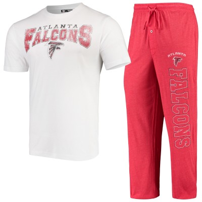 Спортивные штаны Футболка Atlanta Falcons Concepts Sport Topic & Sleep Set - Red/White