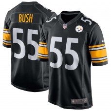 Игровая джерси Devin Bush Pittsburgh Steelers Nike Game - Black