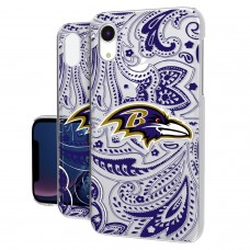Чехол на телефон Baltimore Ravens iPhone Clear Paisley Design