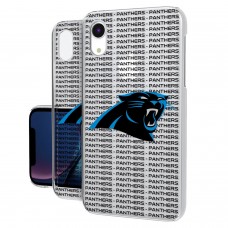 Carolina Panthers iPhone Clear Text Backdrop Design Case